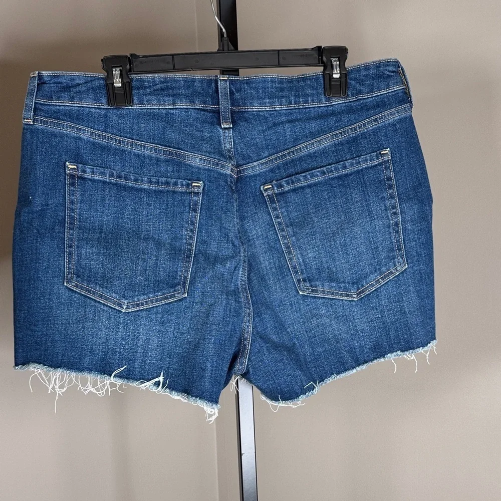Old Navy OG Straight Dark Blue Jean Shorts Size 14